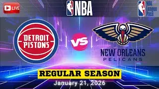 PISTONS VS PELICANS Regular Season @ Smoothie King Center | JANUARY 21,2026 | REALISTIC NBA Gameplay