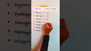 Measure Of Interior Angle || Interior Angle Of A Polygon #short #maths #interior #angle