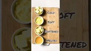 Cold vs Soft vs Softened vs Melted Butter in Baking Cookies #baking #cookies #homebusiness