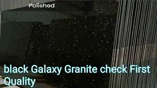 🔥 Black Galaxy Granite First And Second Quality Check #blackgalaxy