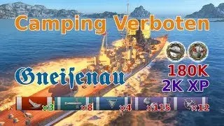 Camping Verboten (Gneisenau, High Caliber, Confederate, 2K XP, 3 kills)