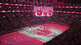 Canadian National Anthem, Habs vs VGK, Bell Centre, Montreal, Quebec, November 23rd, 2024.