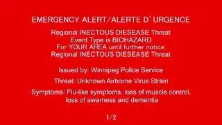 Alert Ready Zombie Virus Outbreak