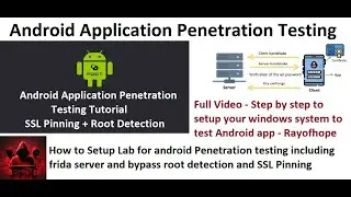 MEMU Tutorial: Installing Frida Server for Android App Pentesting - SSL Piining & Root Detection.