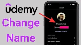 How to Change Name on Udemy