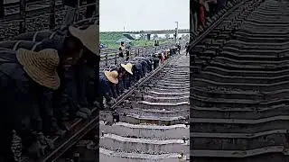 Railway track plate installation process