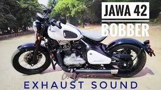Jawa 42 Bobber exhaust sound #jawa42bobber