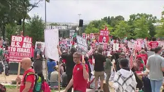 Protests begin hours ahead of Netanyahu's speech to Congress