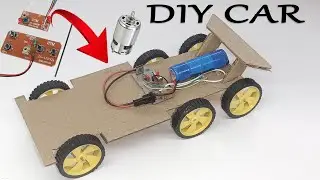 How to make a Simple RC car project | DIY Cardboard Crafts Projects 