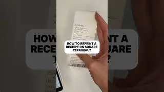 How to reprint a receipt using the Square Terminal?