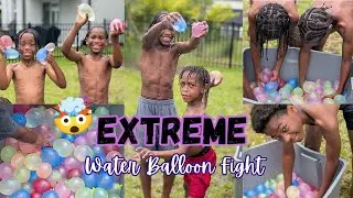 EXTREME Water Balloon Fight 🤯