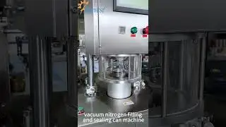 Semi-automatic vacuum nitrogen filling and sealing can machine, extending the shelf life of videos