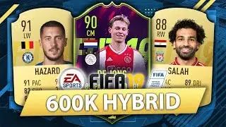 INVINCIBLE 600K HYBRID w/ FUTURE STARS DE JONG! FIFA 19 SQUAD BUILDER
