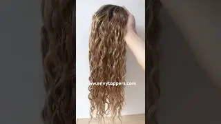 Silk Top Wefted Human Hair Topper #hairtopper #humanhairtopper #silktoppers #wigfactory #envytoppers