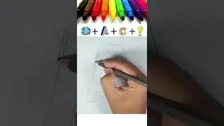 3D letter A  #shorts #howtodraw #art #painting #3dletterdrawing   #3dletterartdrawing #3dart