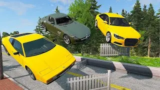 Cars VS Road TRAP - Speed Car Crashes - BeamNG Drive