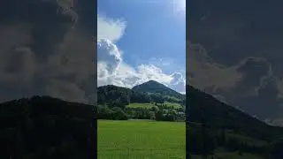 40 minutes before hail, Gresten Land. Austria #nature #shorts