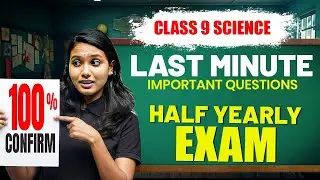100% Confirm Questions 🔥 | Class 9 Science | Last Minute Revision | Half Yearly Exam