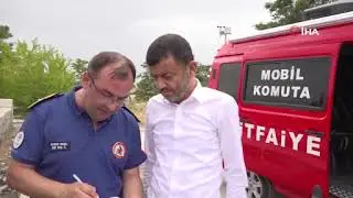 Denizli Büyükşehir yangına 2 ayrı noktada müdahale etti