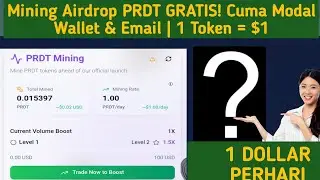 🔥 Mining Airdrop PRDT GRATIS! Cuma Modal Wallet & Email | 1 Token = $1!?