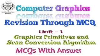Computer Graphics -Unit:1 MCQ For SPPU  | MCQ Based on SPPU Syllabus | Unit wise Question Bank |