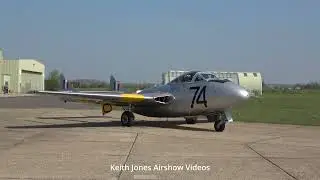 [4k] De Havilland VAMPIRE Uncut Startup and Taxi + Bonus