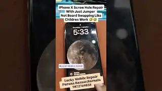 iPhone X Screw Hole Repair By Just Jumpering Tracks Only No Need Swap #smartphone #iphone