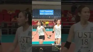 UST Golden Tigresses thanking their supporters #ustgoldentigresses