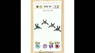 brain test level 157 save them all.