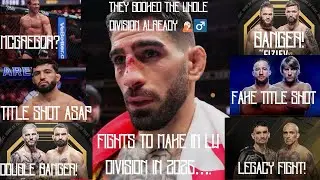 Организация поединков в легком весе UFC в 2026 году! Будет ли Илия драться в этом году?