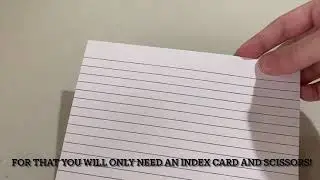 How to make an origami moving index card heart 🤍 Very Easy!
