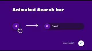 Search Field Toggle Animation using HTML and CSS