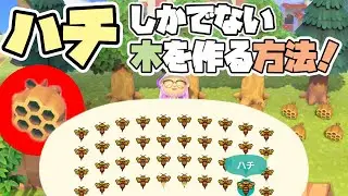 【あつ森】ハチしか出てこない木を作る方法を解説！5本以上木があっても大丈夫！