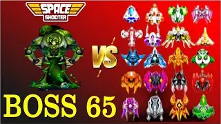 Galaxy Attack Boss 65 Vs F1 Ships | All Modes Fight | World Bosses