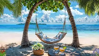 🏝️ Relaxing Beach Hammock Retreat | Soothing Waves, Tropical Nature & Deep Relaxation