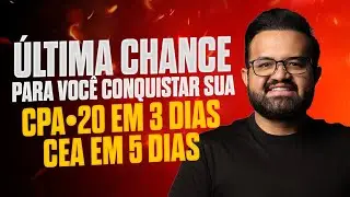DESCUBRA AGORA: Como Acelerar sua Aprova&ccedil;&atilde;o ainda em 2025 - Protocolo CEA 5 Dias e CPA-20 em 3 Dias!