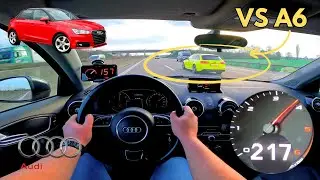2018 AUDI A1 1.6 TDI 116 - TOP SPEED DRIVE ON GERMAN AUTOBAHN