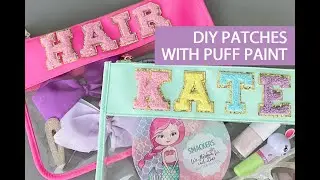 Make these trendy patches with puff paint! Here's the easy tutorial...