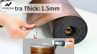 STICKCOOL Wood Look Vinyl Floor 1.5mm Thick Suitable Bedroom Kitchen Office