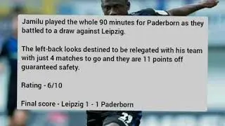 Jamilu Collins and Paderborn looks destined for relegation | Naija players in Europe