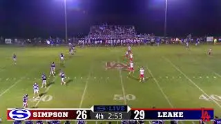 Simpson vs. Leake football