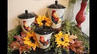 TUSCAN DECOR - EARLY FALL DECOR - ROOSTER DECOR