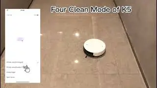 OKP K5 Robotic Vacuum Cleaner - Four Cleaning Modes on OKP Application #okplife