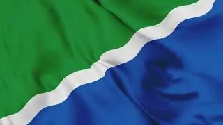 Kurakhove - Ukraine , flag waving animation / free 4k stock footage / 3-min loop