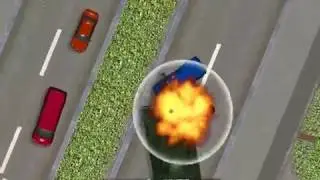 Top Down City game: Bullet traces, Rotating camera, random gameplay