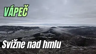 Svižný zimný výstup na Vápeč. Konečne vyjsť z hmly a užiť si inverziu a pekné výhľady.