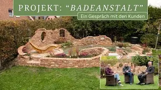 Mauerprojekt: Badeanstalt – Gartenmauer mit Pool bei Münster