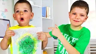 Разрисовываем Brawl Stars. Кто лучше нарисует челлендж рисуем по воздуху