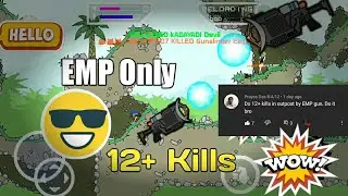 EMP Gun Only | 12+ Kills | EMP Only Challenge| Mini Militia|