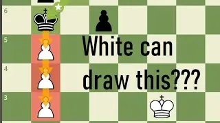 How to Draw Brilliantly with Tripled Pawns!